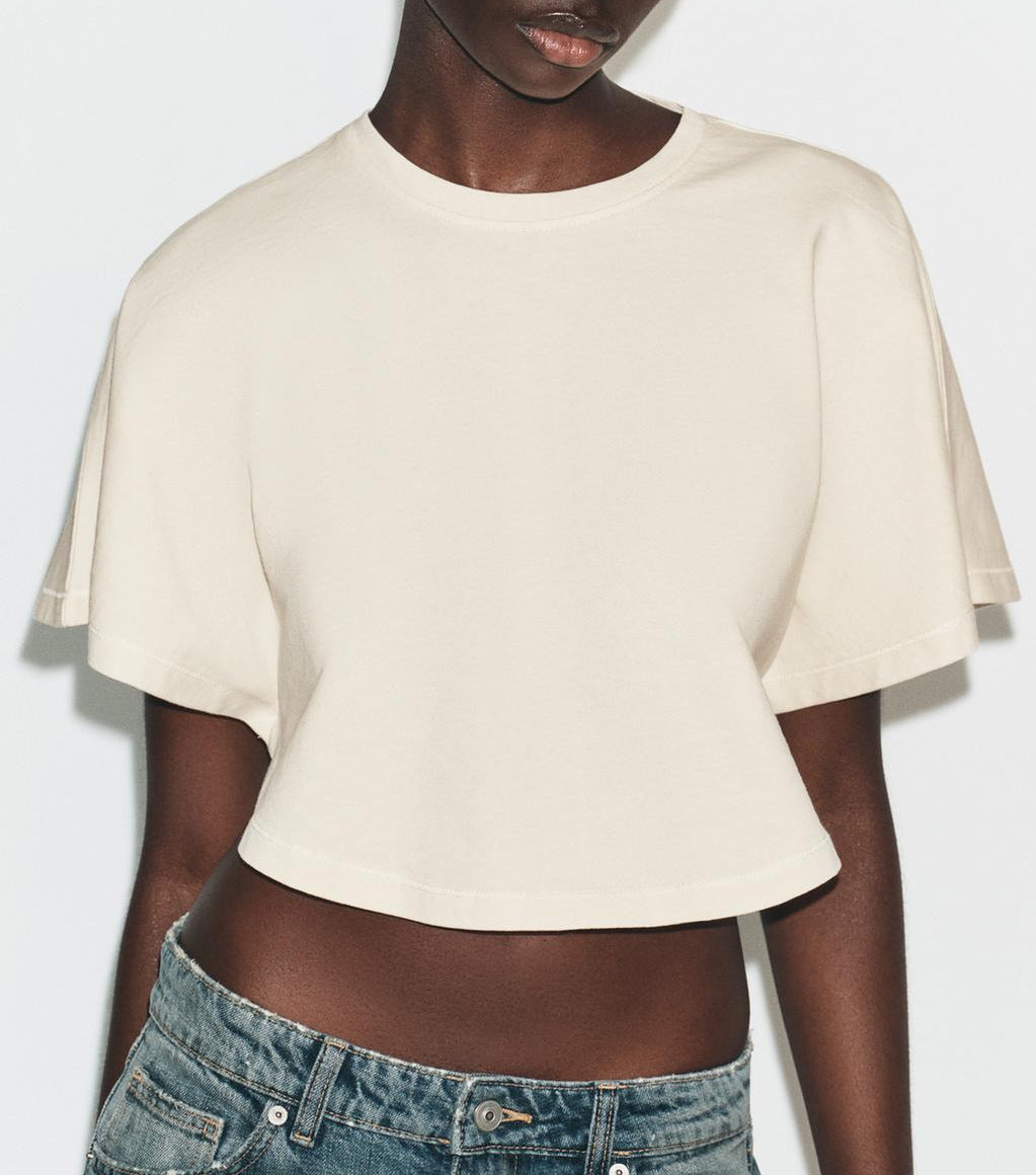 Cropped Top Shirt Damen | Oversized & Vintage Look