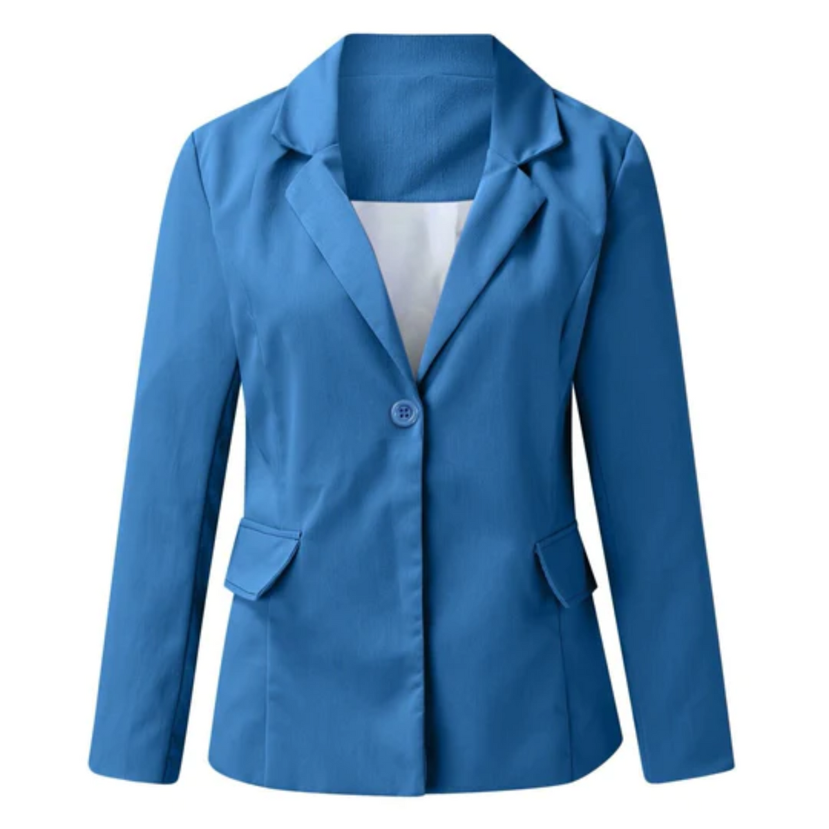 Damen Blazer tailliert Reverskragen Pattentaschen mit Rückenschlitz