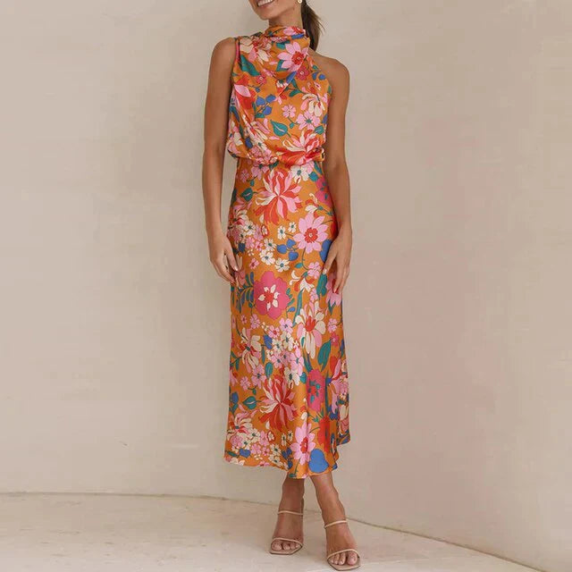 Damen Blumen Maxi Kleid - Veronica