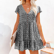 Dames Bloemen Mini Jurk - Malani