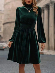 Női elegáns garbós midi ruha – Bella