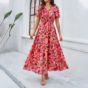 Dames Bloemen Zomer Maxijurk - Sofia