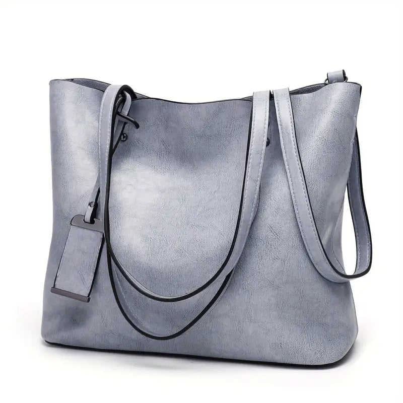 Damen Handtasche Reißverschluss Schultertasche Henkeltasche 5