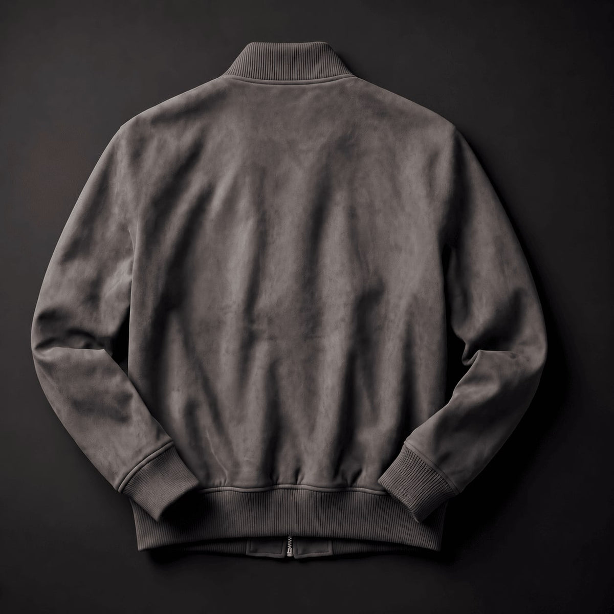 Damen Übergangsjacke Ribbed Kragen Reißverschluss Bündchen 10