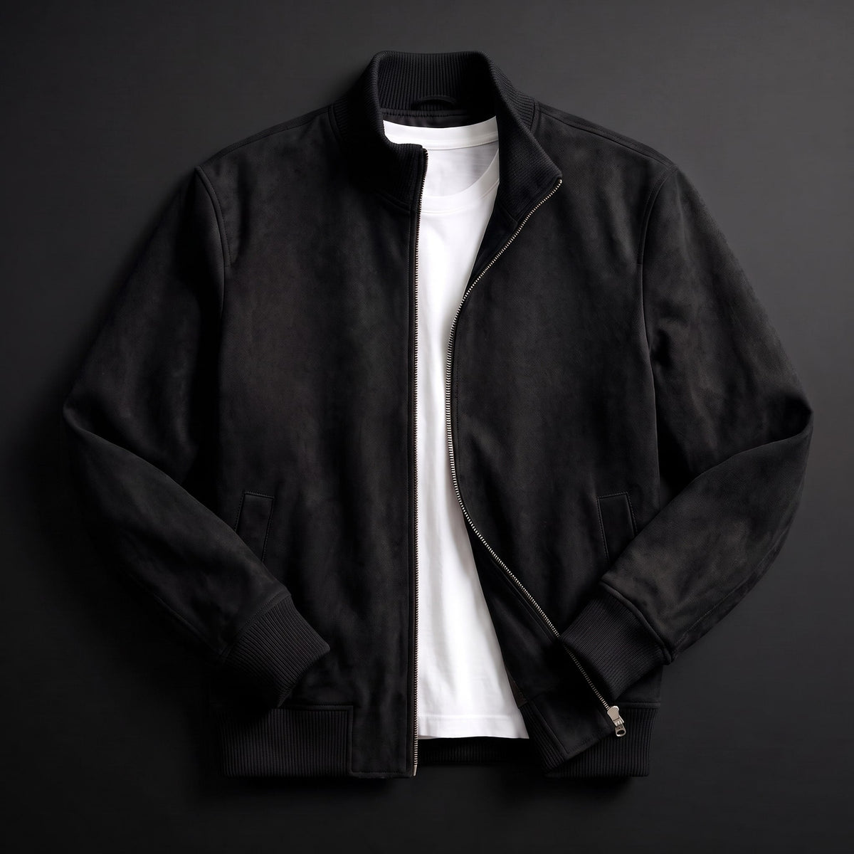 Damen Übergangsjacke Ribbed Kragen Reißverschluss Bündchen 7