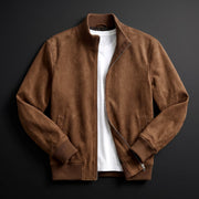 Veste pour femme à col et poignets côtelés, à manches longues, pour l’hiver, avec fermeture éclair