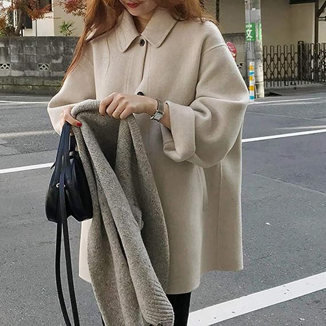Damen Lange Trench Mantel | Warme