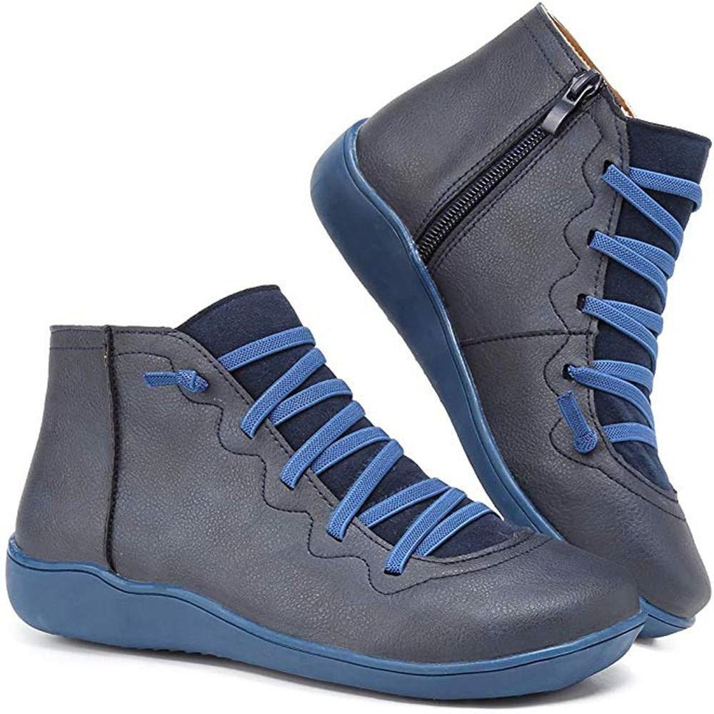 Damen Orthopädische Stiefelette | Komfort Sohle | Atmungsaktiv & Rutschfest
