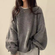 Maglione oversize da donna, ampio, con spacchi laterali per la libertà di movimento