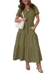 Dames Zomer Boho Maxijurk – Abby
