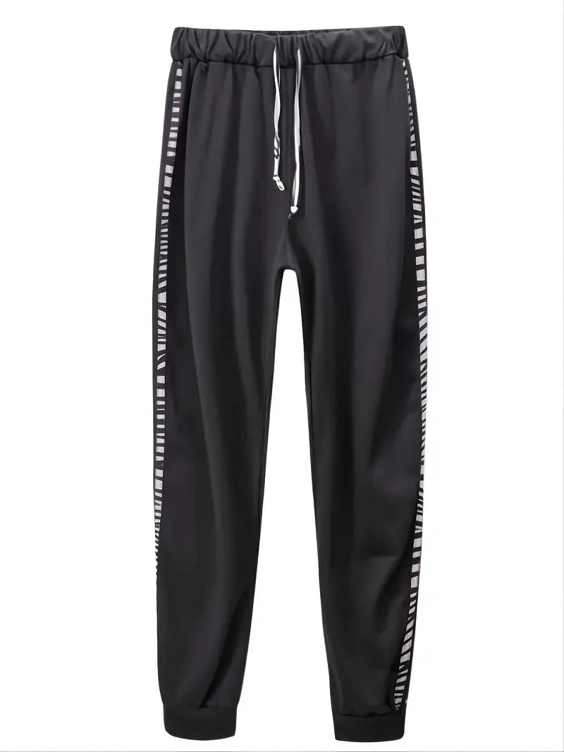 Damen Sportset Streifendetails Rundhals locker mit weichem Material