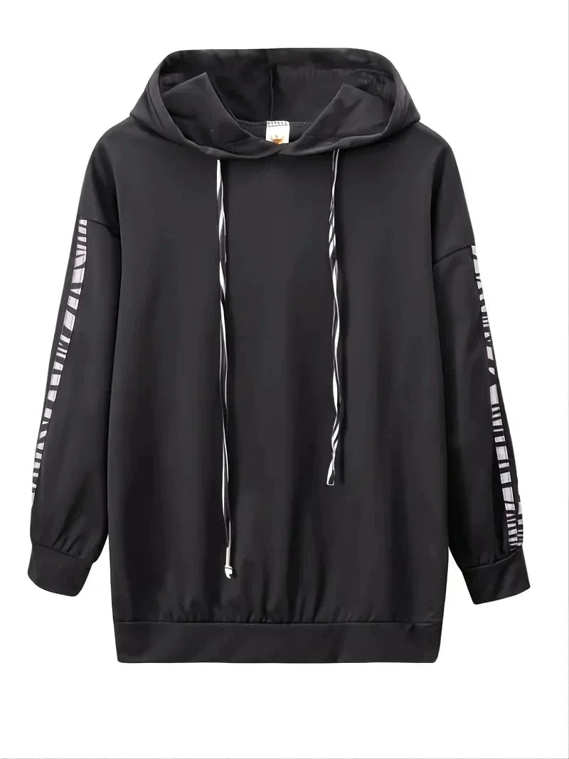 Damen Sportset Streifendetails Rundhals locker mit weichem Material