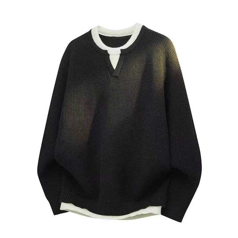 Damen Strickpullover Langarm Strickjacke Lockere Passform 3
