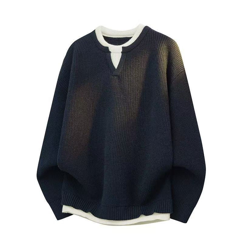 Damen Strickpullover Langarm Strickjacke Lockere Passform 4