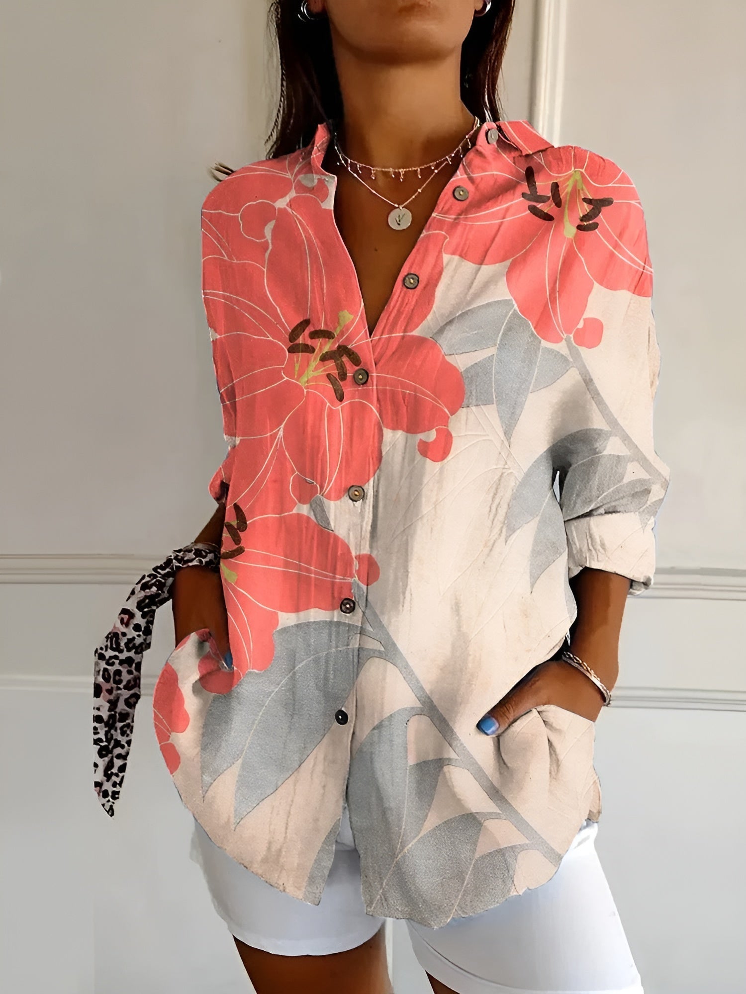 Damen Trendige Bluse