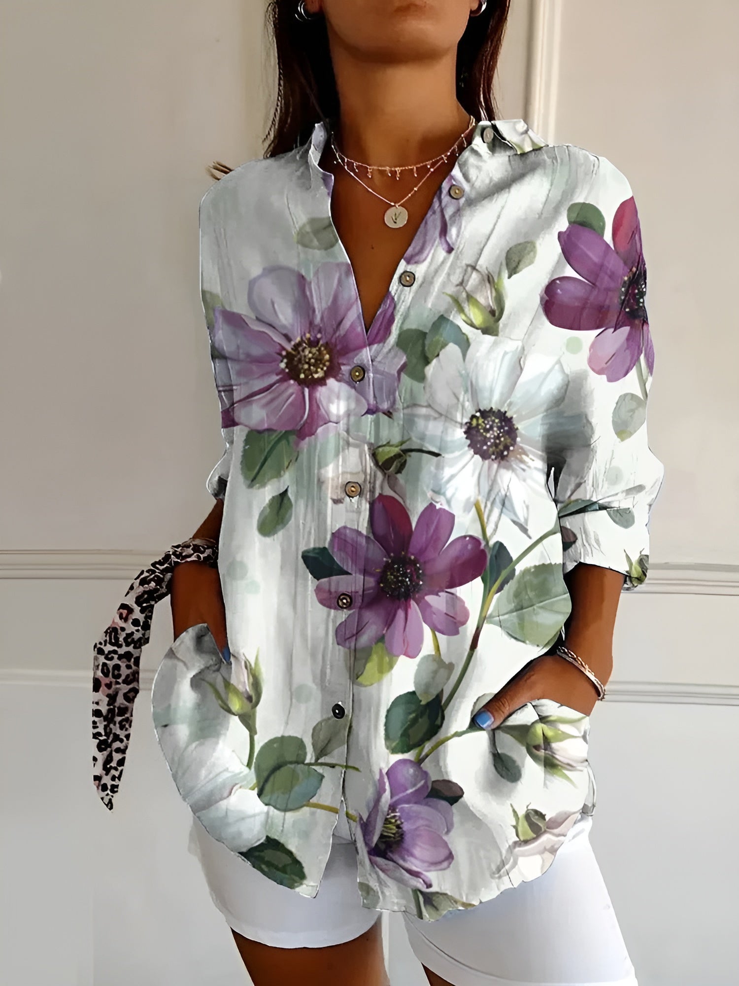 Damen Trendige Bluse