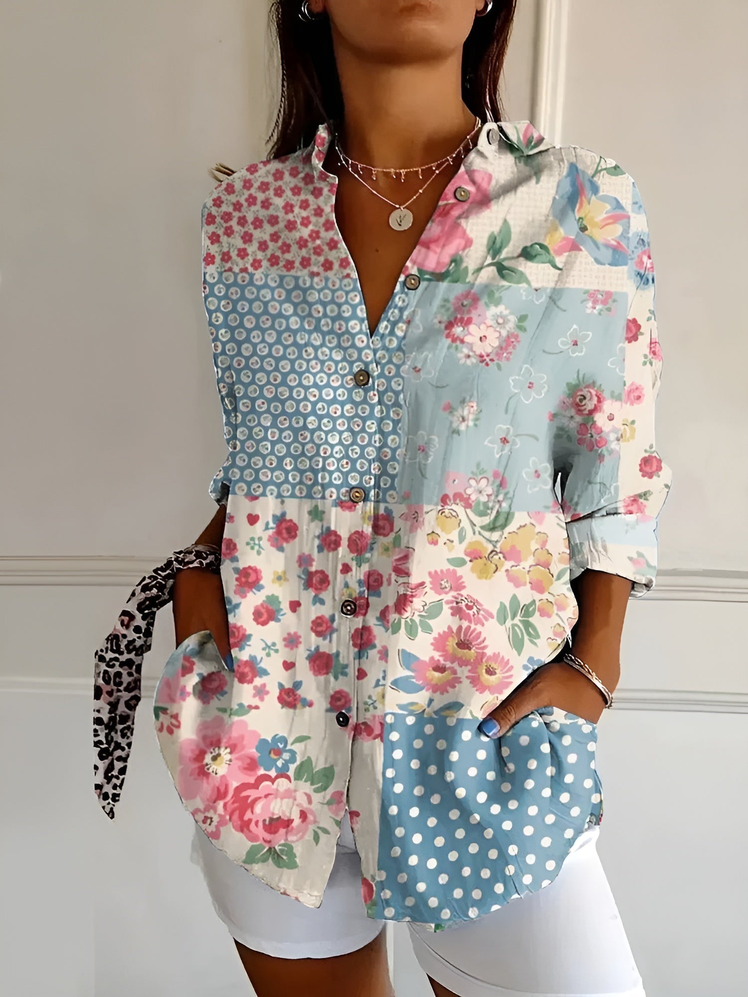 Damen Trendige Bluse