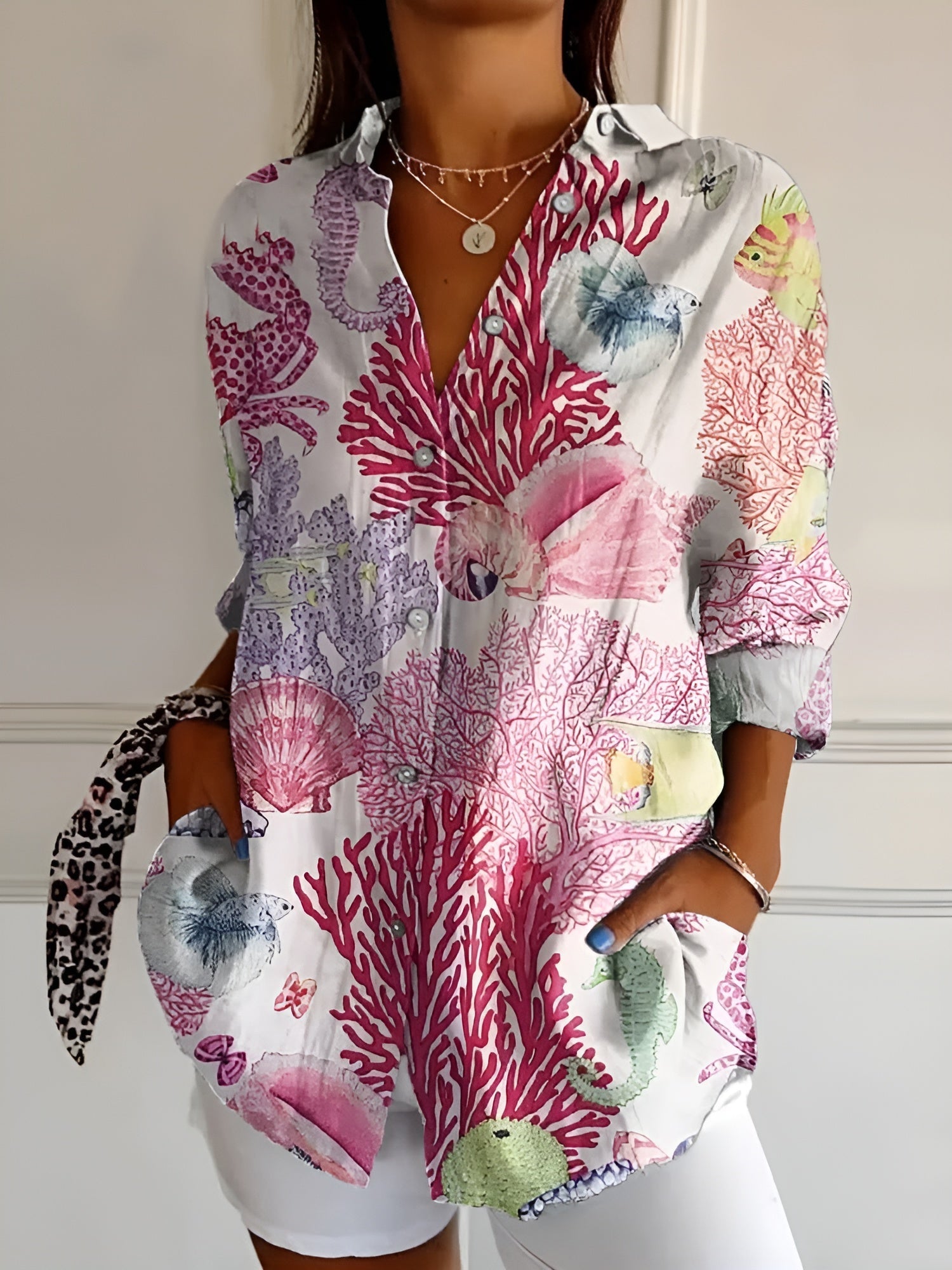 Damen Trendige Bluse