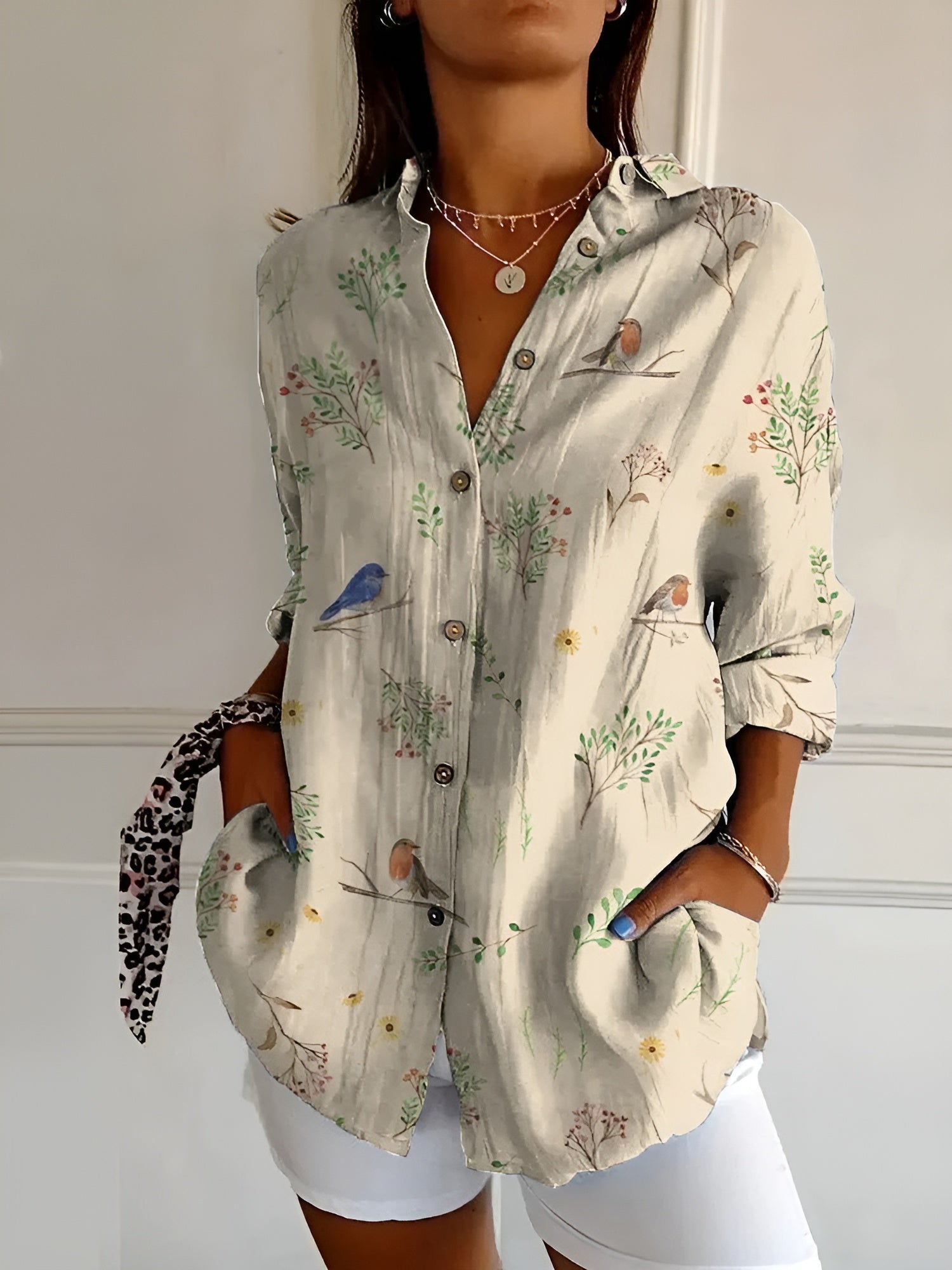 Damen Trendige Bluse