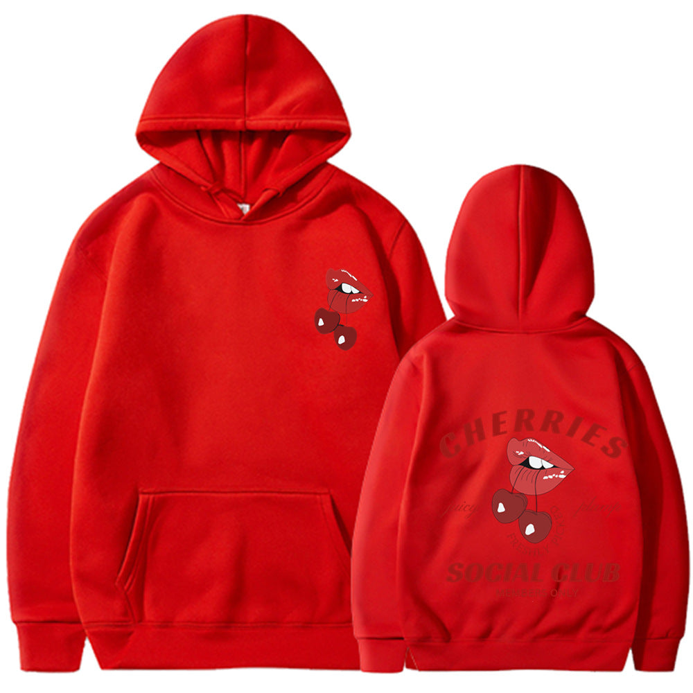 Damen Kapuzenpullover mit exklusivem Kirschen-Design Drune 15