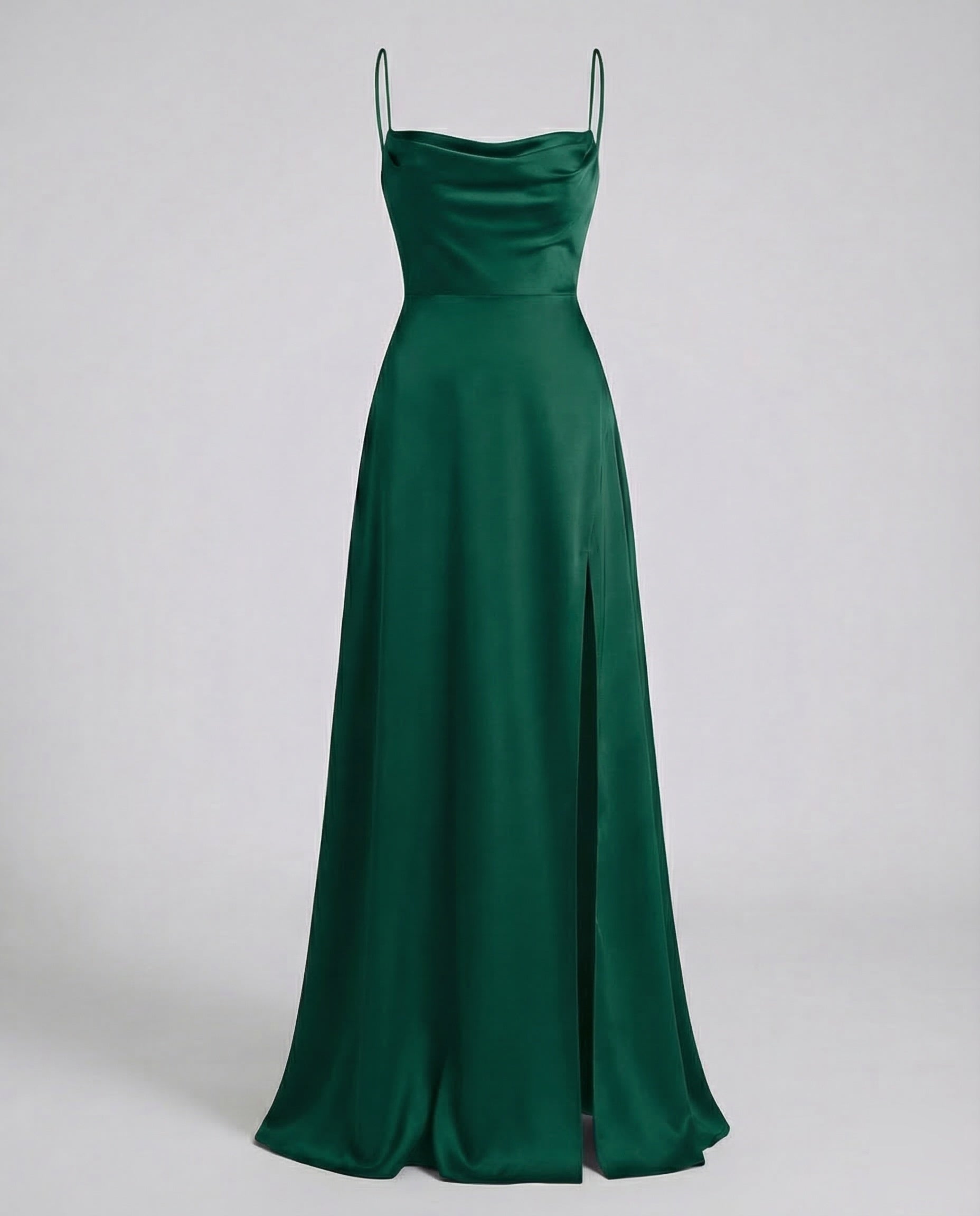 Damen Maxikleid – Elegantes Kleid mit Schlitz & geflochtenem Rücken 3
