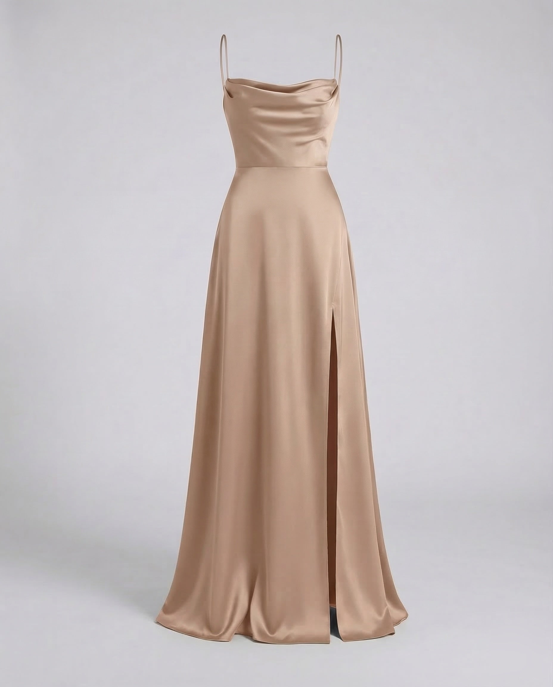 Damen Maxikleid – Elegantes Kleid mit Schlitz & geflochtenem Rücken 5