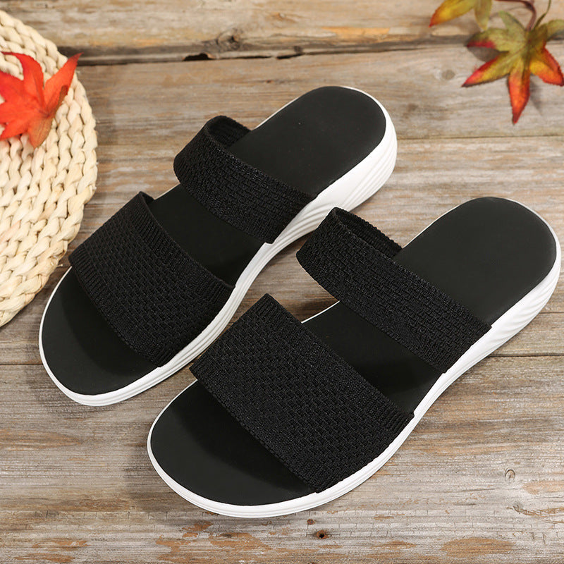 Damen Sandalen – Leichte Komfortsandalen mit elastischen Riemen 0