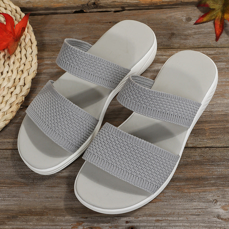 Damen Sandalen – Leichte Komfortsandalen mit elastischen Riemen 1