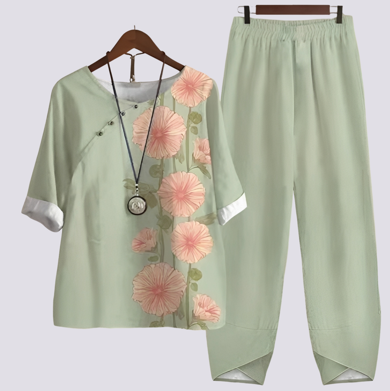 Damen Set – Zweiteiliges Outfit mit modernem Muster 7