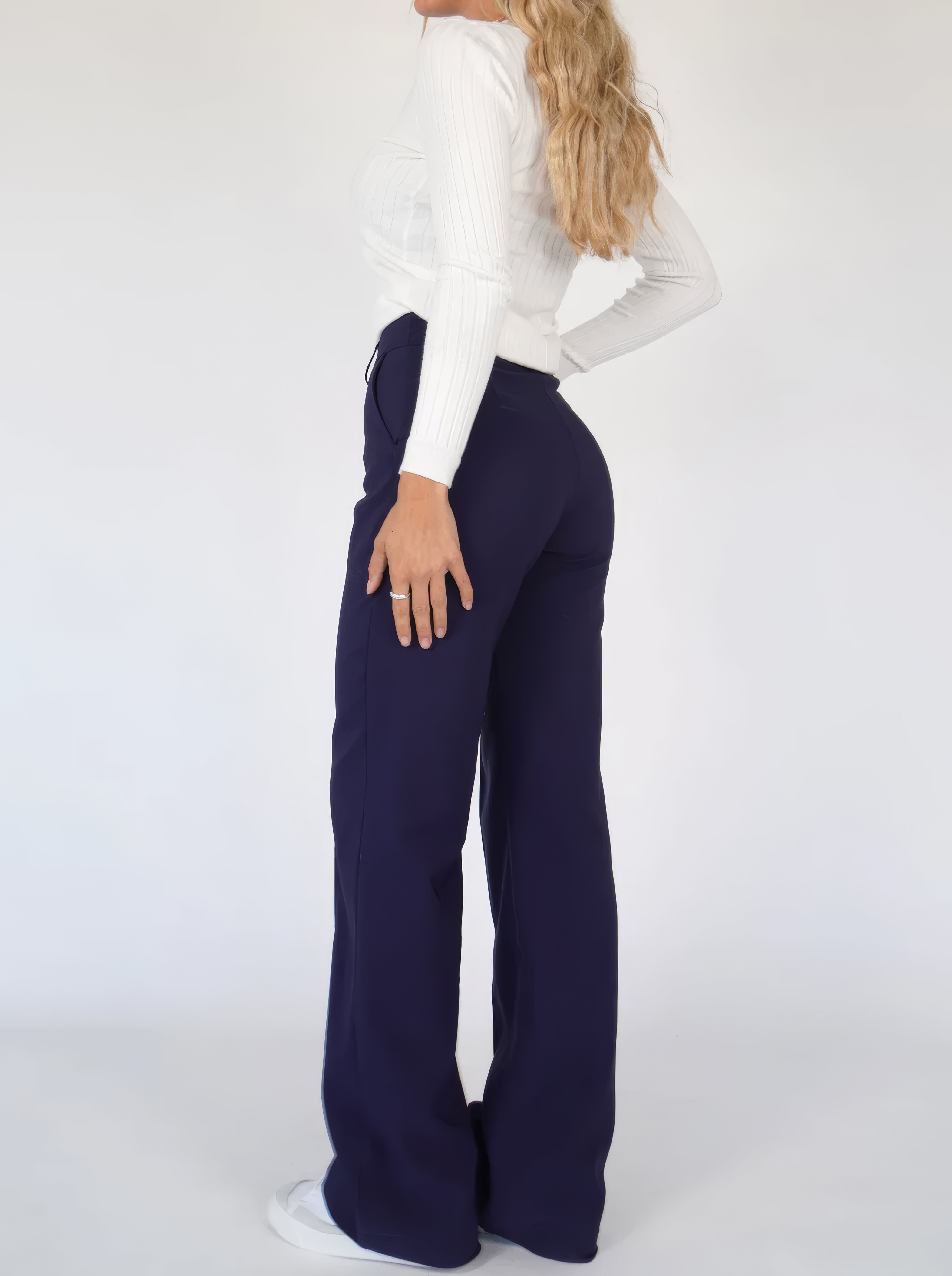 Damenhose | Hohe Taille & Gerade Beine