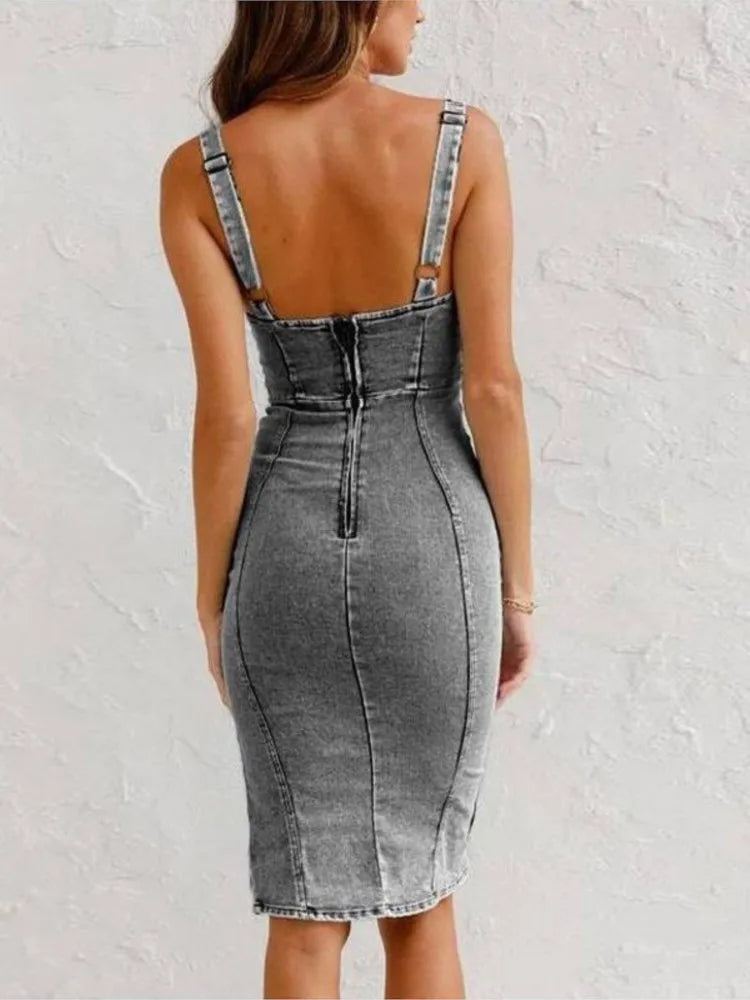 Mirabella™ - Denim-Kleid mit verstellbaren Trägern 1
