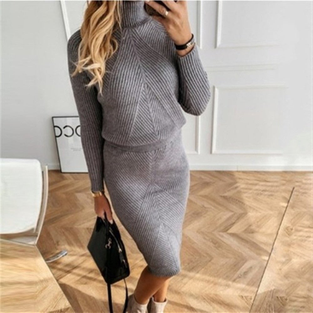 Ein super kuscheliges Strickkleid für die kalten Tage