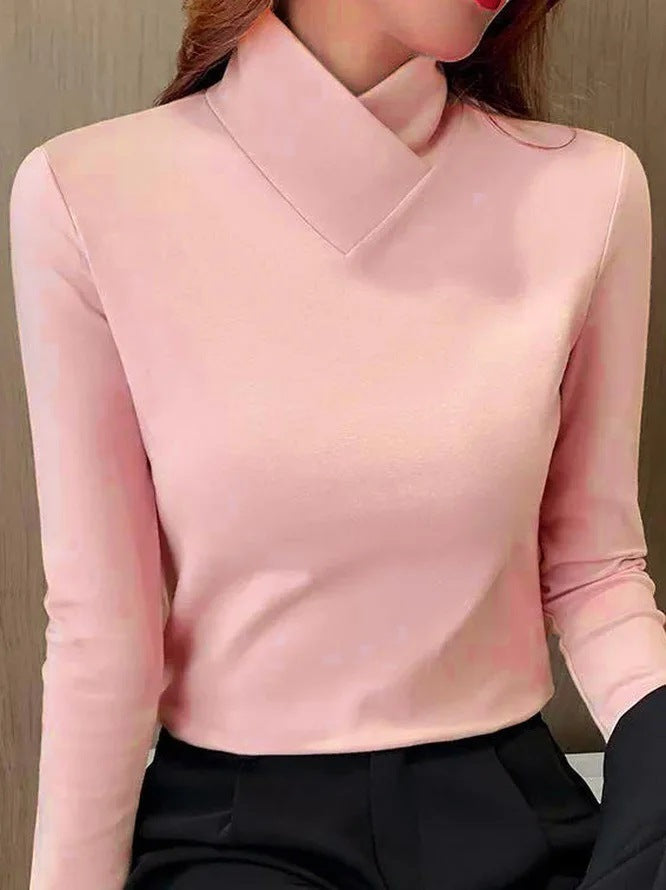 Elegante Bluse mit Stehkragen 2