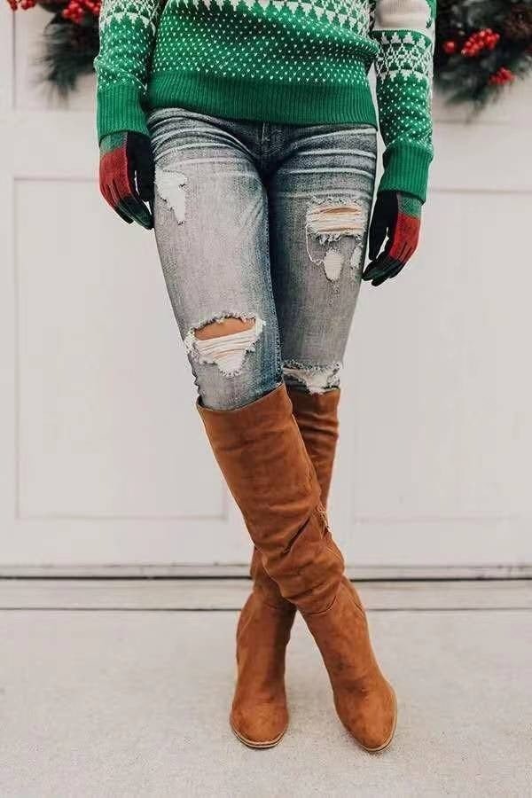 Elegante Kniehohe Damen-Stiefel 2