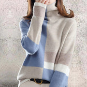Elegant women's winter sweater with unique design