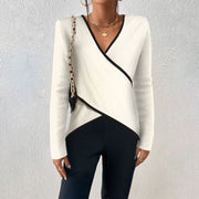 Maglione elegante con scollo a V