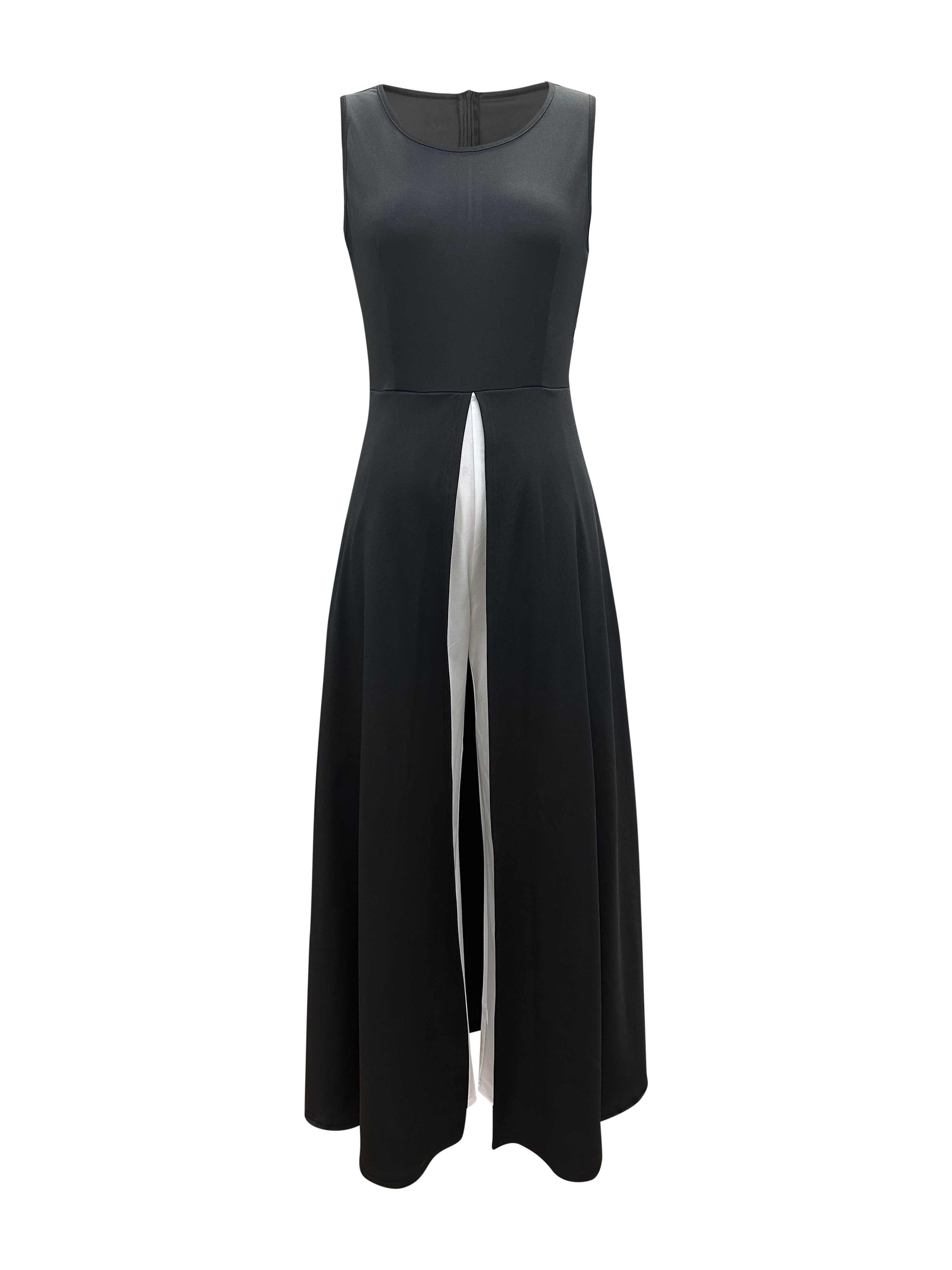 Eleganter ärmelloser Jumpsuit mit weitem Bein für Frühling und Sommer