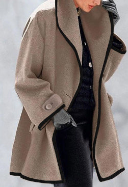 Eleganter und modischer Fleece-Mantel