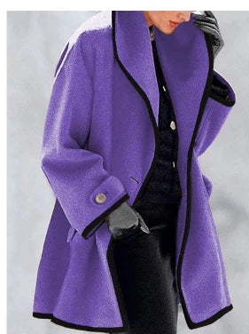 Eleganter und modischer Fleece-Mantel