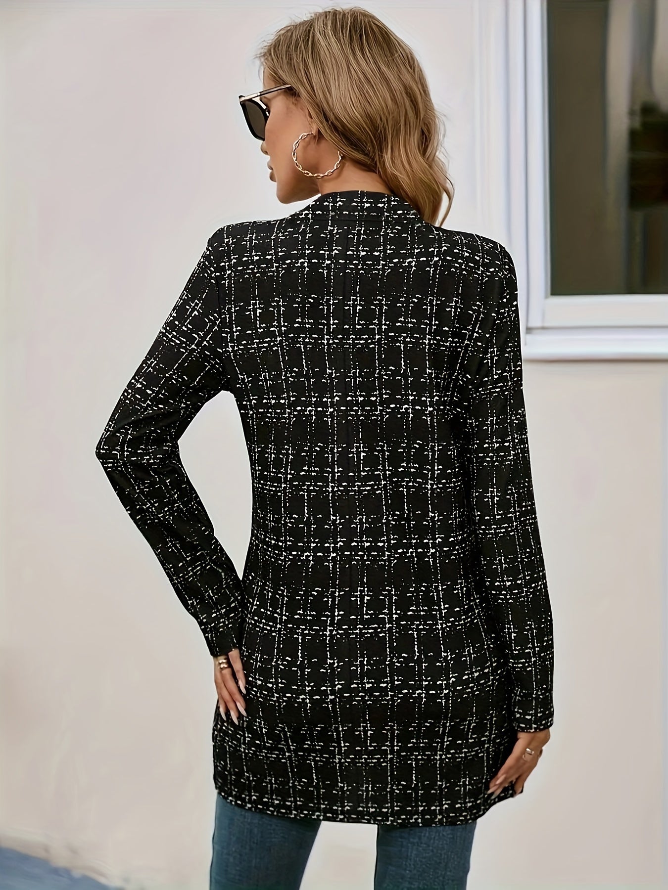 Elegantes Colorblock-Langarmshirt