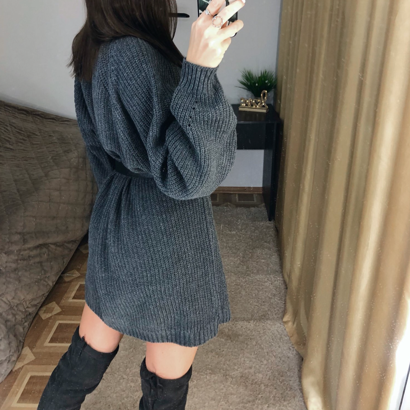 Elegantes Kleid aus Strick