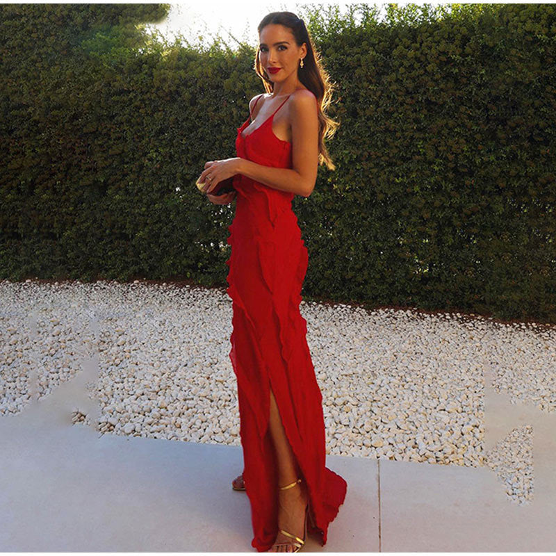 Elegantes Kleid mit Rüschen