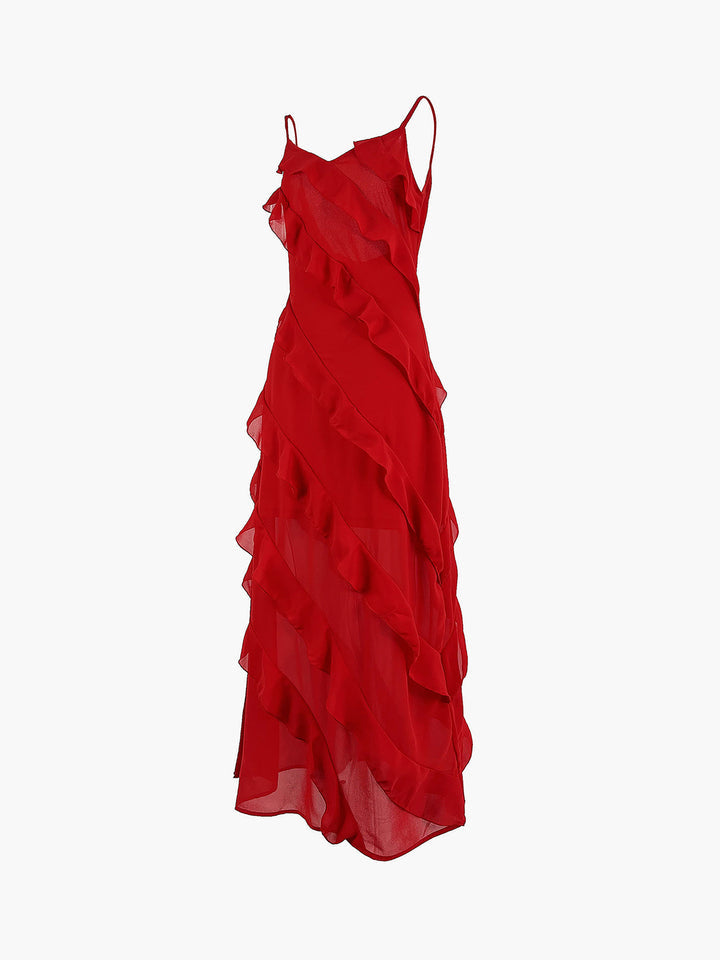 Elegantes Kleid mit Rüschen
