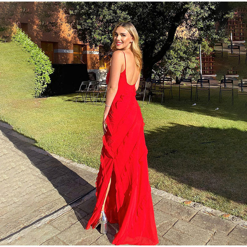 Elegantes Kleid mit Rüschen