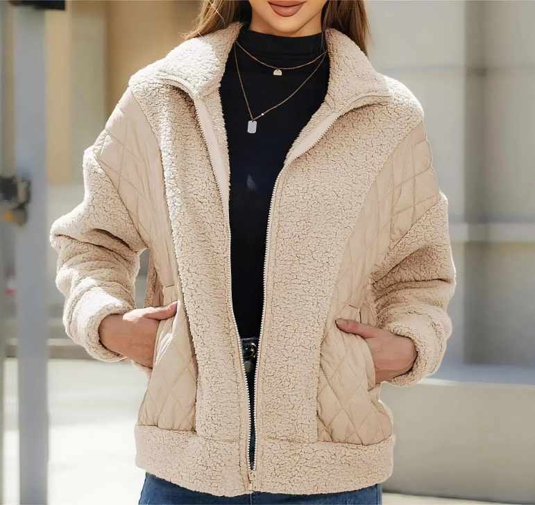 Eloise - Fleece wattierte warme Winterjacke