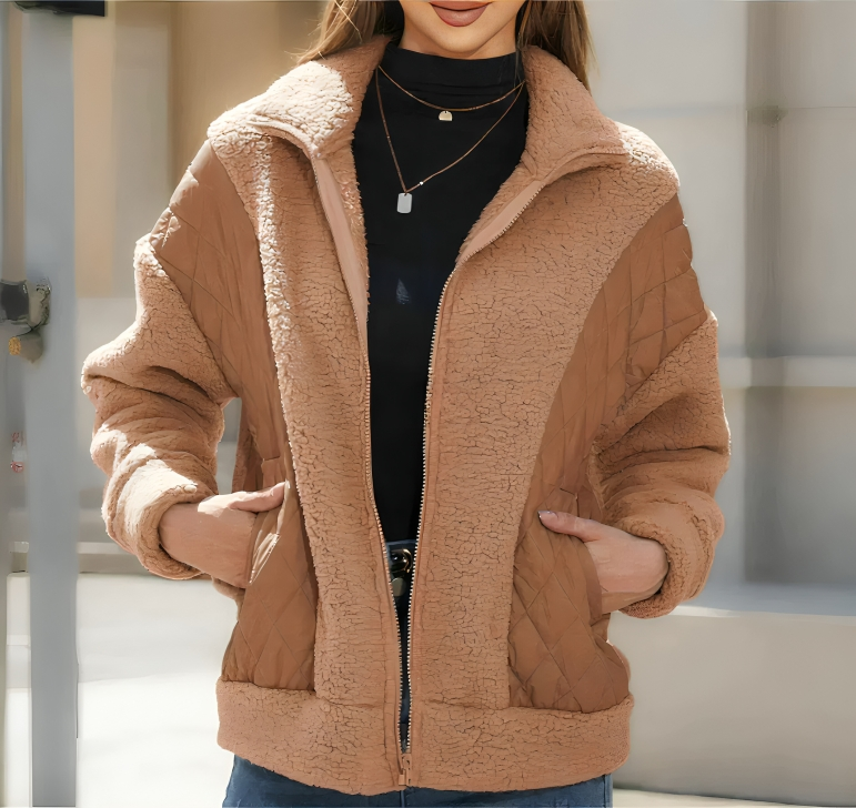 Eloise - Fleece wattierte warme Winterjacke