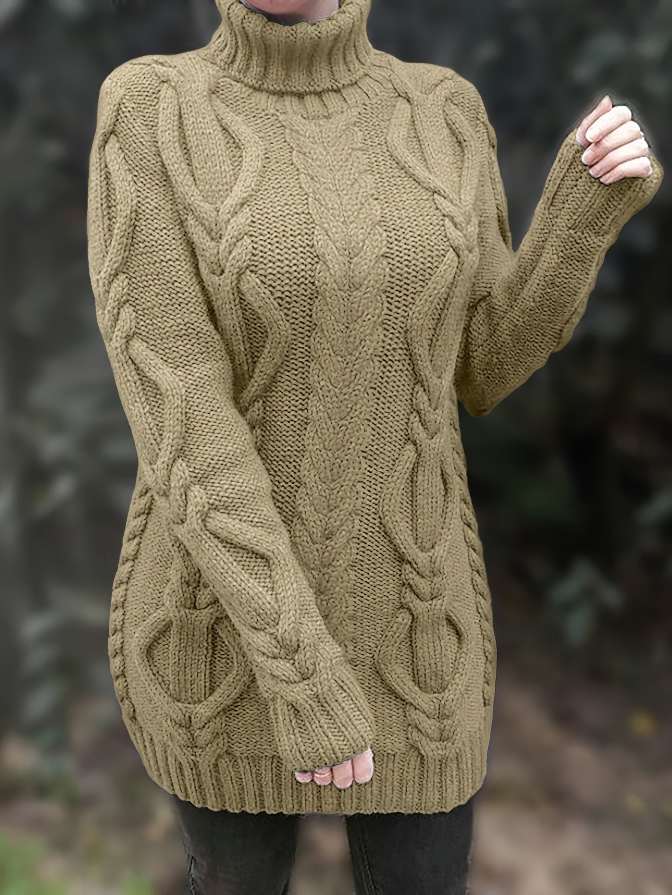 Elowyn | Längerer Pullover mit Kragen für Frauen