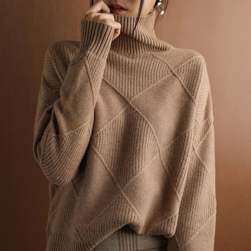 Emilia - Hochgeschlossener Pullover