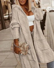 Emilia - Cardigan lungo con cappuccio