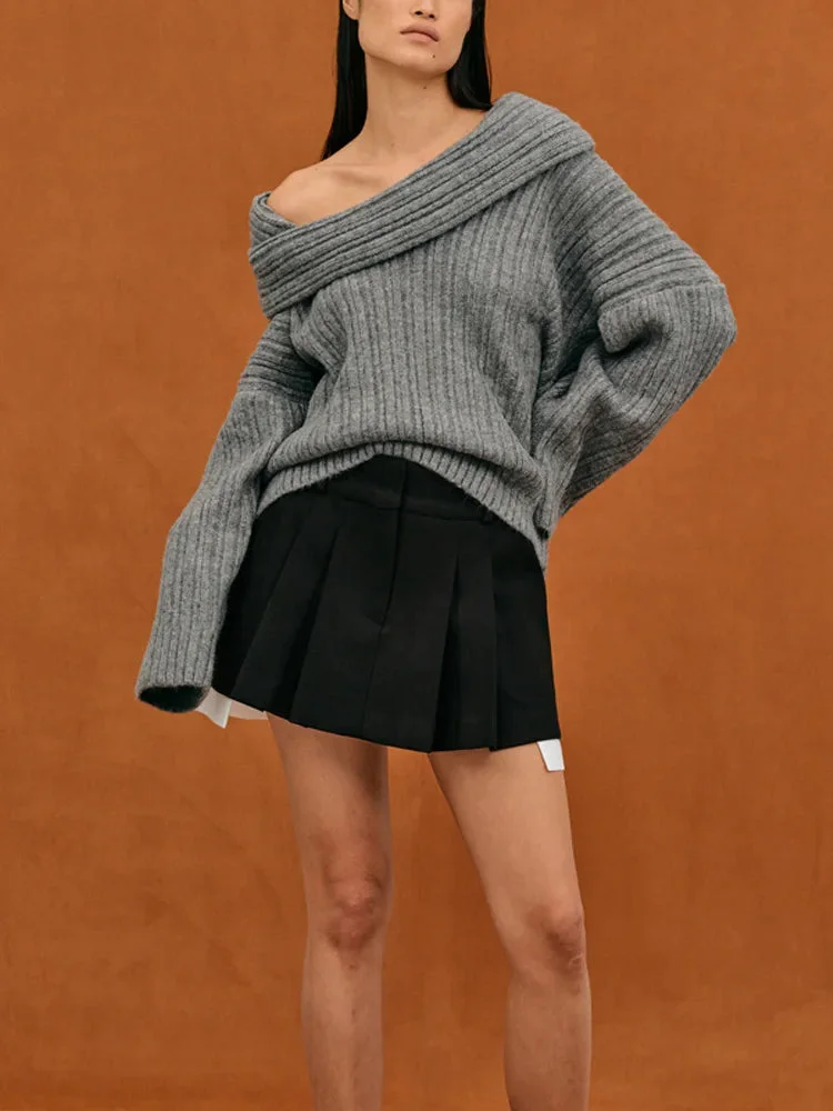 Emma - Klassischer einfarbiger Pullover